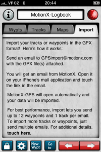 Import GPX